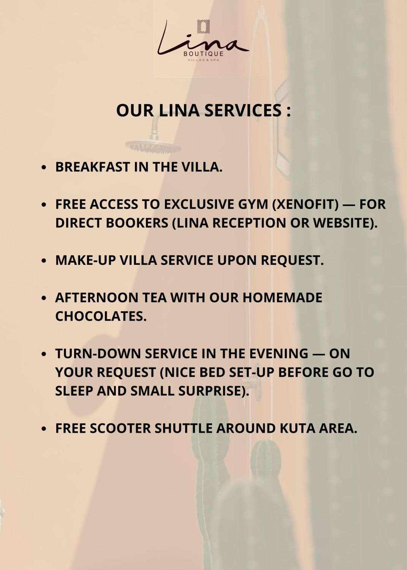 Lina Boutique Villas And Spa Kuta  Exterior foto